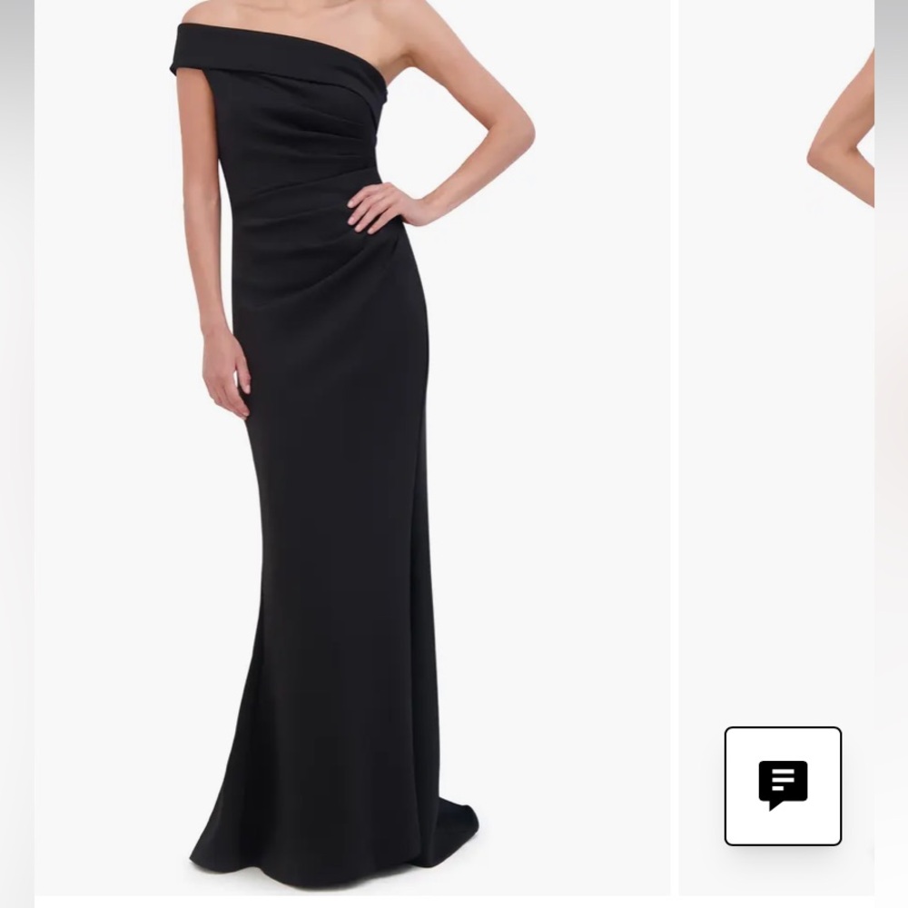 Eliza J Black Strapless Maxi Gown